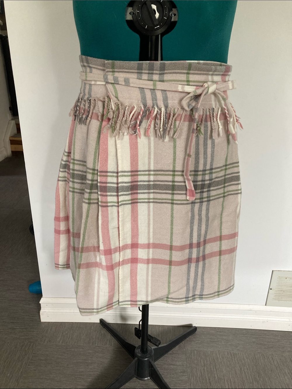 Handmade Pleated Winter Wrap Skirt